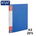 Kraf Sunum Dosyası A3 1120A3 20Li Mavi Kod:69550
