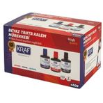 KRAF TAHTA KALEMİ MÜREKKEBİ SİYAH 100 ML 6 LI PAKET