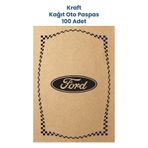 Kraft 120gr Ford Uyumlu Oto Paspas Kağıdı 100 Adet - 35x50cm - Kalın Kağıt Baskılı