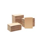 Kraft 35X50 Oluklu Mukavva Karton (36'lı Paket) 3mm Maket Kartonu - Ödev Kartonu - Tuval Kartonu