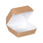 Kraft Hamburger Kutusu 114X114X90 mm (Orta) - 50 Adet