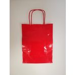 KRAFT KAĞIT ÇANTA KIRMIZI 18CM X 24CM - 1 ADET
