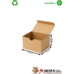Kraft Karton Kutu 22X12X15 cm – 25 Adet Kapaklı, Dayanıklı Ambalaj Kutusu - Kahverengi