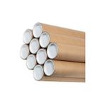 Kraft Karton Silindir Kutu, Kapaklı Ambalaj, 125 x 7,6 Cm, Poster, Afiş, Harita, Teknik Çizim ve - Standart