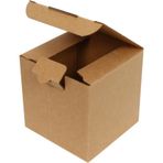 Kraft Kilitli Kargo Kutusu / Ebat: 10,5x10,5x10,5 cm (100 adet)