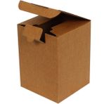 Kraft Kilitli Kargo Kutusu Ebat 12x12x16 Cm (100 Adet)