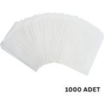 Kraft Körüklü Beyaz Yağlı Kese, V Taban Butik Hediye Paketi, Ambalaj Kağıt POŞETI,1000 Adet, 15X33CM
