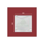 Kraft pack ambalaj Buzlu 30 X 30 Cm kilitli poşet Fermuarlı Poşet 1 Pakette 5 Adet