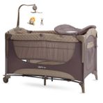 Kraft Tiger Anne Yanı Park Yatak, Emniyet Kemerli Bağlantı, Sallanabilir ve Alt Değiştirme Üniteli, 0-15 kg, 70 x 120 cm, Açık Bej - Light Beige