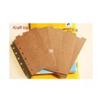 Kraft Üst A5 6 Delik 2 Paket Üst Taraf Planlayıcı Günlük Bölücüler A5 A6 A7 B5 A4, Siyah Kraft Beyaz Dizin Ayırıcı Kağıt Kontrol Paneli (Yurt Dışından) - Renkli - Notebooks
