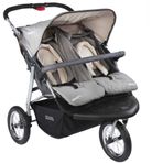 Kraft Wow Jogger Gri İkiz Bebek Arabası
