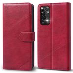 KRAFTCARE Redmi Note 11 Kılıfı için Cep Telefonu Kılıfı, Redmi Note 11s Kılıf [Premium PU Deri] [Kart Yuvası] Flip Case Cüzdan Deri Kılıf Cep Telefonu Kılıfı Xiami Redmi Not 11 Kılıfı için Koruyucu Kapaklı Kılıf, Şarap Kırmızısı
