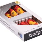 Kraftgrip 43904 Profesyonel 7'li Düz-Yıldız Uçlu Tornavida Seti
