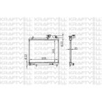 KRAFTVOLL-08040059 - Motor Su Radyatoru Accent Admıra 03 05 1,5 Dızel 3 Sılındır Manuel (360*458*16) Brazıng (Mt) - Siyah