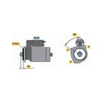 Kraftvoll 11010073 Mars Motoru 12V 10 Dıs 2.0kw Transporter T4 2.4 2.5tdı 91>04 (Bosch Type)