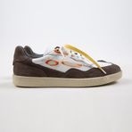 Krahe Artemis Erkek Hakiki Deri Eskitme El Boyamalı Bağcık Ve İki Yedek Bağcıklı Beyaz-Vizon Sneakers Beyaz-Vizon 42