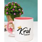 Kral Babam Babalar Günü Hediyesi Kupa Bardak Pembe - 1 Adet - 300 ml