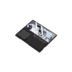 Kral Galaxy Z Fold 6 Kılıf Kamera Korumalı Karbon Fiber Arka Yüzey Kartlıklı Kıpta Sert Kapak