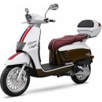Kral Rigil 50CC Scooter Motosiklet Beyaz Kahve