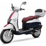 Kral Rigil 50CC Scooter Motosiklet Beyaz Mavi - Beyaz - Mavi