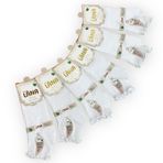 Kral Socks Kadın Bambu Patik Çorap 6’lı Set –%80 Bambu, Fırfırlı, Parfümlü, Nefes Alır (beyaz)