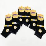 Kral Socks Kadın Bambu Patik Çorap 6’lı Set –%80 Bambu, Fırfırlı, Parfümlü, Nefes Alır (siyah)