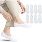 Kral Socks Kadın - Erkek Düz Desen (8 Çift) Pamuklu Terletmez Babet Çorap - 40 - 44 - Beyaz