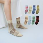Kral Socks Kadın Orjinal Havlu Kışlık Yün Çorap (Bambu + Yün) Sonbahar Serisi - 36 - 40 - Karışık