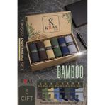 Kral Socks Kutulu 6 Çift Bambu Uzun Soket Yazlık Dikişsiz Parfümlü Çorap Çok Renkli