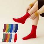 Kral Socks Thermo Özellikli Bambu 2X Korumalı (5 Çift) Kadın Termal Renkli Kışlık Havlu Soket Çorap - 36 - 40 - Çok Renkli