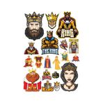 Kral Sticker Set-1 17 Parça Telefon, Tablet, Defter, Laptop Sticker
