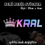 Kral Tacı Sticker - Hologram Etiket Yapıştırma 2 Adet