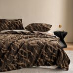 Kraliçe Boy Lüks Kahverengi Flanel Battaniye - Ekstra Yumuşak Suni Tavşan Peluş Koltuk ve Kanepe için Kırlent Tüm Sezon Konforu Yüksek Gram Ağırlık 200x230 cm Kadınlar için Mükemmel