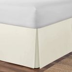 Kraliçe/Tek Kişilik Yatak için Elastik Yatak Eteği Şık Yatak Örtüsü Krem Renk 150x190+35 cm Ev Dekoru için Mükemmel Kurulumu Kolay Zarif Yatak Çerçevesi Aksesuarı