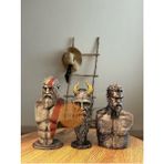 Kratos-Mimir-Baldur Büst Seti God Of War Ragnarok 15 cm -3 Adet Figür