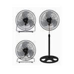 Kraus 3İn1 18'' Metal Pervaneli Sanayi Tipi Ayakli Vantilator 80W