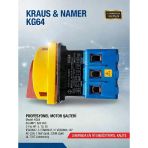 Kraus & Naimer 3X63a 3 Fazlı Trifaze Açıp Kapama Kilitlenebilir Emniyet Pako Şalteri (0-1 Aç Kapa 63 Amper)