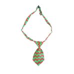 Kravat Şeklinde Ayarlanabilir Kravat Zigzag Yeşil 20-40Cm.