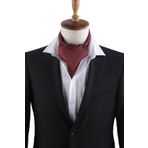 Kravatkolik K449 Bordo Motif Desen Erkek Fular