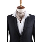 Kravatkolik K453 Bej Motif Desen Erkek Fular