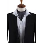 Kravatkolik K597 Füme Siyah Nokta Desen Erkek Fular