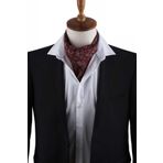 Kravatkolik K598 Bordo Motif Desen Erkek Fular