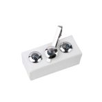 Kravatkolik KD968 Gümüş Renk Kol Düğmesi Ve Kravat İğnesi Set