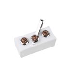 Kravatkolik KD973 Gümüş Renk Kol Düğmesi Ve Kravat İğnesi Set