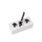 Kravatkolik KD974 Gümüş Renk Kol Düğmesi ve Kravat İğnesi Set