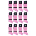Kravatkolik La'Pescara Ultra Lüks 12'li Pembe Merserize Erkek Çorap CRP224
