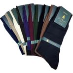 Kravatkolik Merserize Çok Renkli Lüks 10'lu Çorap Set - Karışık - 41 - 44