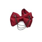 Kravatkolik P1041 Bordo Zincirli Damatlık Papyon