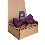 Kravatkolik P1369 Bordo Mavi Kum Desen Papyon