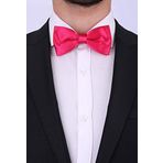 Kravatkolik SP25 Fuşya Saten Papyon